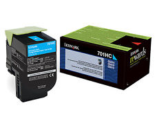 Lexmark Unison 70C1HC0 701HC ORIGINAL Toner Cartridge CYAN Laser 3000 Page OEM